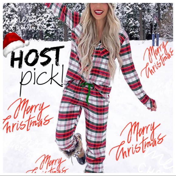 Other - LAST ONE! Christmas Plaid 2-piece Pajama Set
